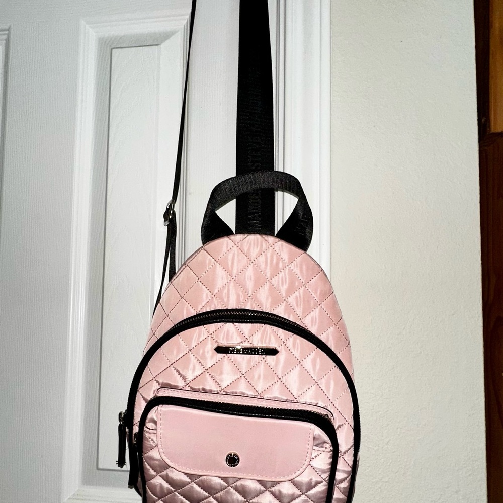 Steve Madden Blush Quilted Backpack - Picture 2 of 16